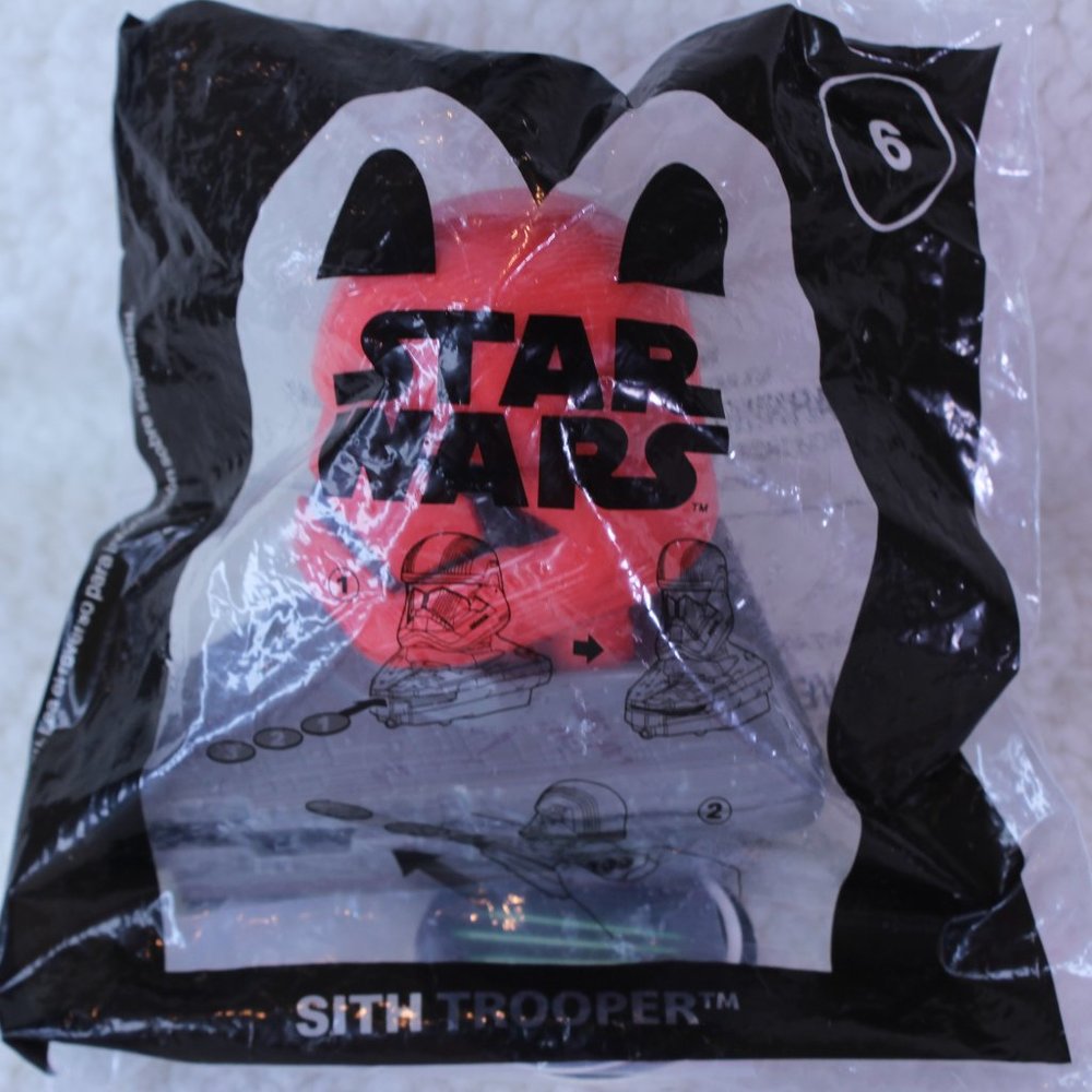 DISNEY STAR WARS #6 SITH TROOPER JEDI DISC LAUNCHER - NIP - McDonalds Happy Meal